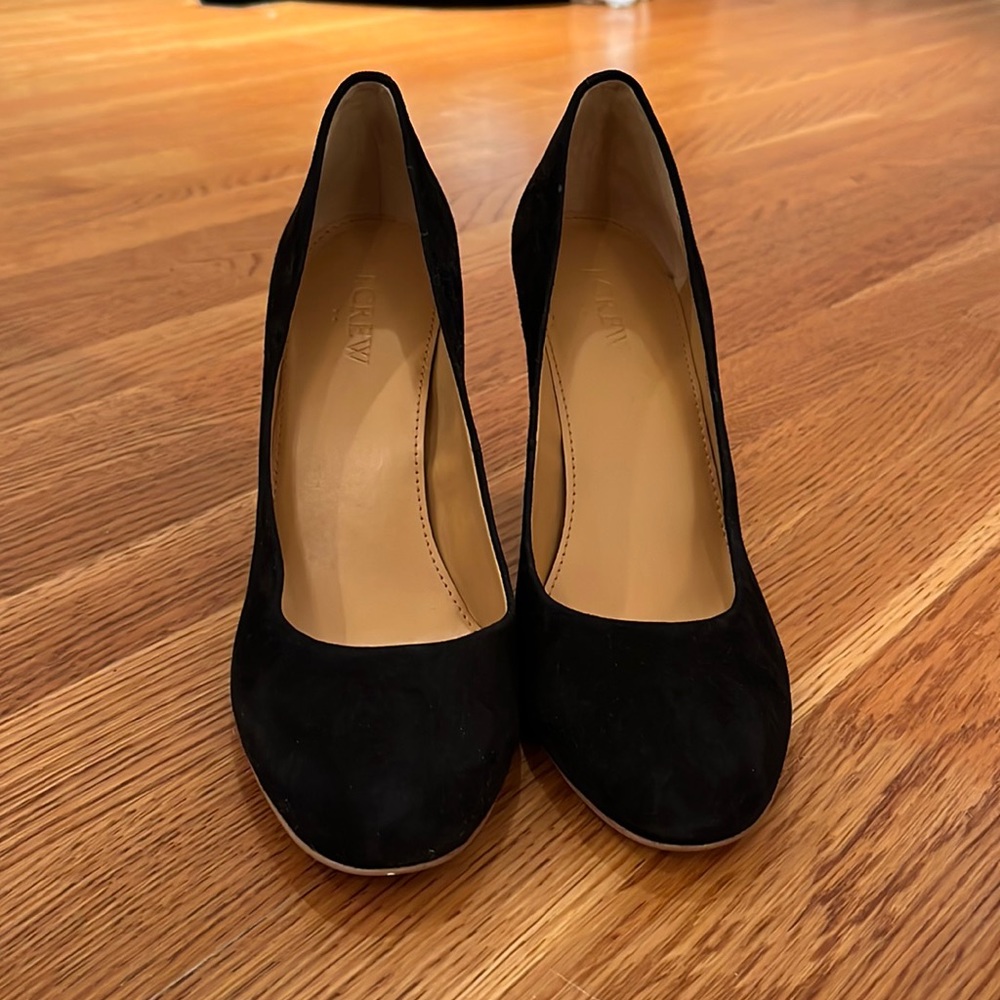 J. Crew Black Suede Heels